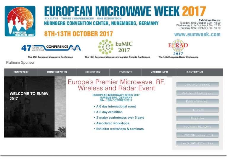 Analog Devices pr�sentera ses solutions lors du salon Microwave Week 2017 !