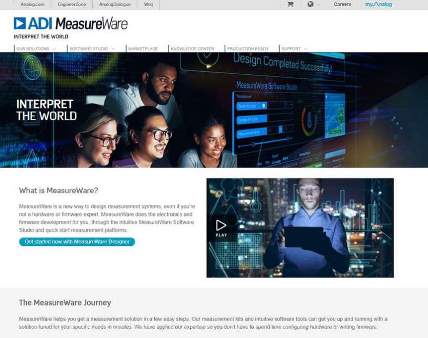 Avec sa nouvelle plateforme MeasureWare, Analog Devices r�volutionne la mesure haute pr�cision en aidant les utilisateurs � mieux interpr�ter leur environnement