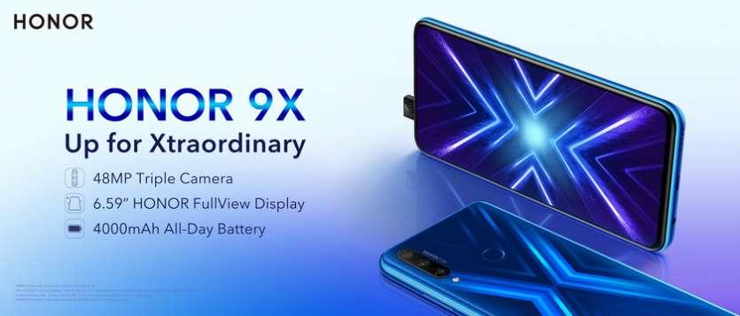 HONOR 9X se pr�sente avec un affichage FullView extraordinaire et une triple cam�ra de 48 m�gapixels, pour de magnifiques photos