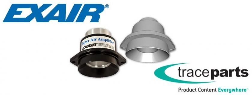 Le catalogue de produits EXAIR est disponible sur la plateforme de contenu CAO TraceParts