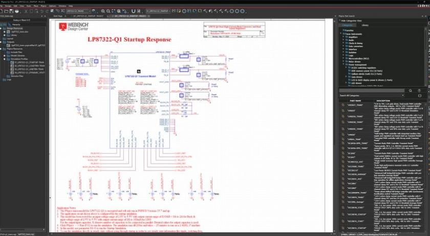 Avec ses fonctions de simulation et de v�rification de circuit, PSpice� for TI  acc�l�re la commercialisation des nouveaux syst�mes