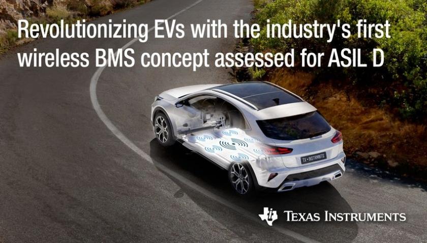TI r�volutionne la gestion de la batterie des v�hicules �lectriques en lan�ant la solution de BMS sans fil la plus performante du march� � et la premi�re � faciliter la certification ASIL D