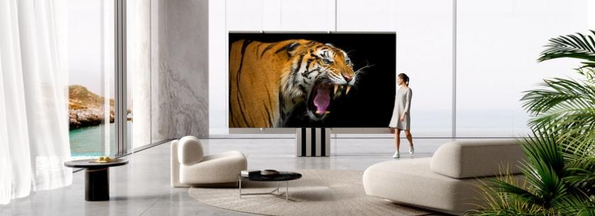 Le premier t�l�viseur micro LED pliable de 165 pouces (419 cm) au monde