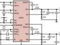Double convertisseur (2,5A + 1,5A), abaisseur, synchrone, rendement de 95%, fonctionnant sur des tensions d�entr�e de 3,4V � 42V
