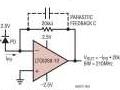  Amplificateur 4GHz, courant de polarisation d�entr�e <1pA sur la gamme de temp�ratures de -40�C � 85�C