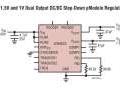 R�gulateur �Module, double 2,5A, simple 5A, ultraplat en bo�tier LGA 6,25mm x 6,25mm x 1,8mm